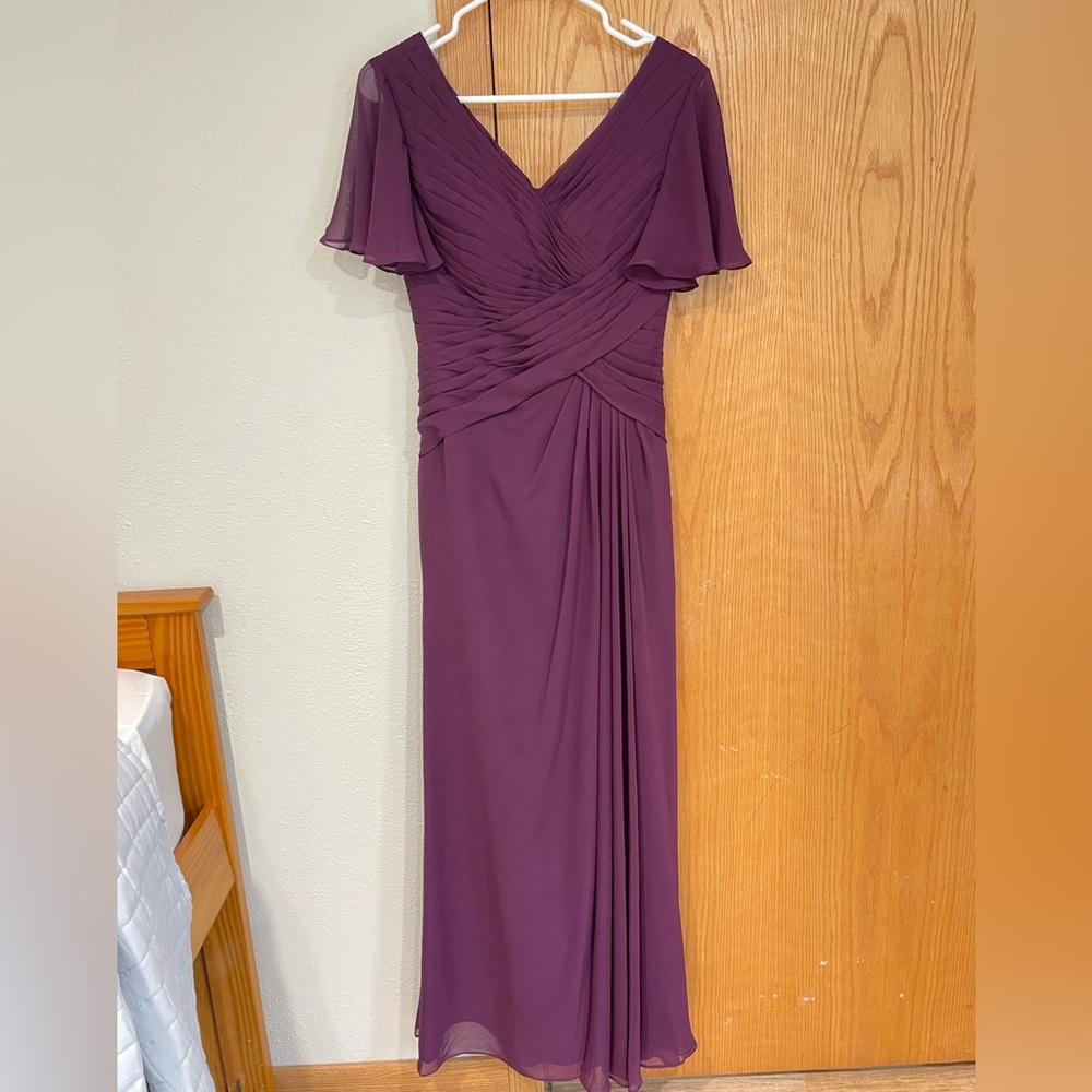 Azazie Morning Glory A-Line Grape colored Formal dress